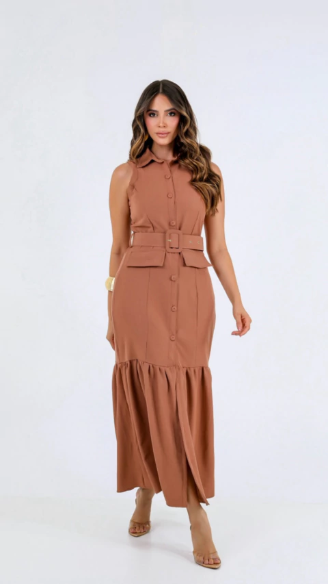 Vestido Sávia - Cappuccino - comprar online