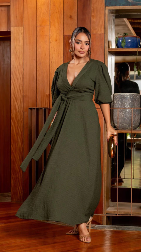 Vestido Boneca - Verde - comprar online