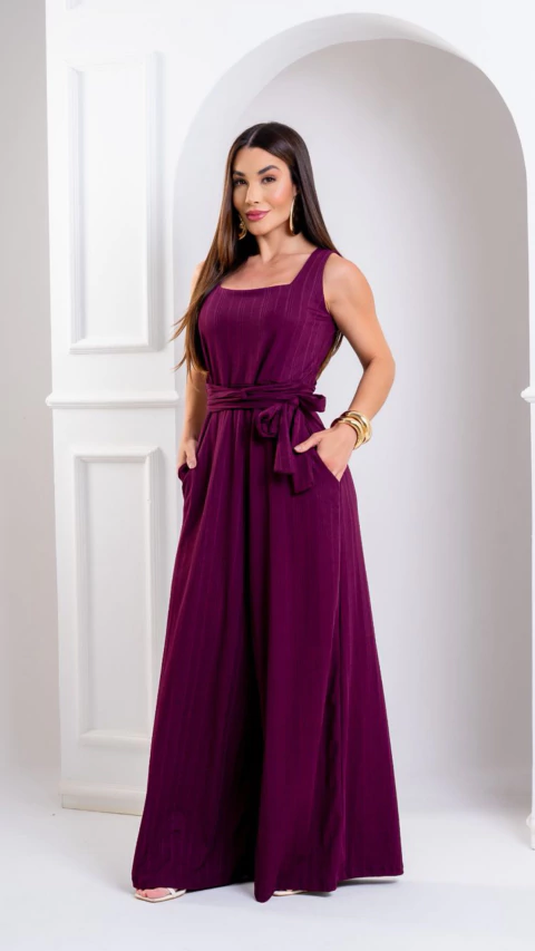 Macacão Joana - Açaí - comprar online