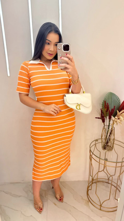 Vestido Lizandra - Laranjinha - comprar online