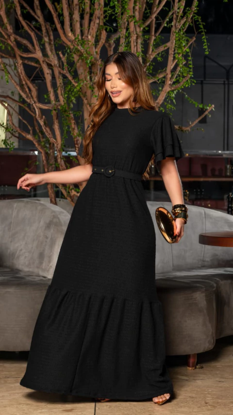 Longo Virgínia - Preto - comprar online