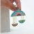 DIJE SEMICIRCULOS DE PIEDRA RECONSTITUIDA MULTICOLOR - comprar online