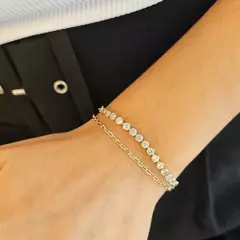 PULSERA DOBLE CON CUBICS