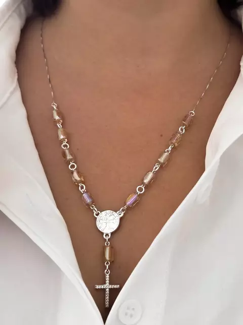 DENARIO CRISTAL DE ROCA RECTANGULAR