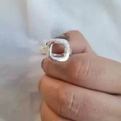 ANILLO BASE CUADRADA CON MICROPAVE - comprar online