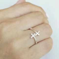 ANILLO DOBLE CRUZ