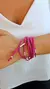 GARGANTILLA REGULABLE DE GAMUZA FUCSIA - comprar online