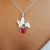 DIJE COLIBRI CRISTAL SW ROJO