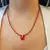 CADENA GAMUZA Y DIJE CORAZON SW - comprar online