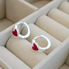 ARGOLLA CON CORAZON ESMALTADO - comprar online