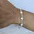 PULSERA CON CRISTAL Y NACAR