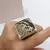 ANILLO DE MADERA Y CUERO