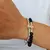 PULSERA DOBLE DE CRISTAL DE ROCA Y OVALES - comprar online