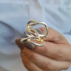 ANILLO LISO ENTRELAZADO - comprar online