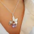 DIJE COLIBRI CRISTAL SW VIOLETA