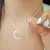 CADENA CON DIJE LUNA Y ESTRELLA MICROPAVE - EUFROSINA JOYAS