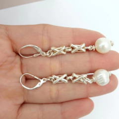 COLGANTE CON ESLABONES Y PERLA - comprar online