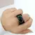 ANILLO DE ACRILICO NEGRO