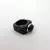 ANILLO DE ACRILICO NEGRO - EUFROSINA JOYAS
