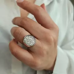 ANILLO MEDALLA SAN BENITO OVALADA