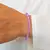 PULSERA ELASTIZADA DE CRISTAL DE ROCA BICONO (GAMA COLORES VIOLETAS) - comprar online