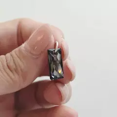 DIJE RECTANGULO CHICO HUMO - comprar online