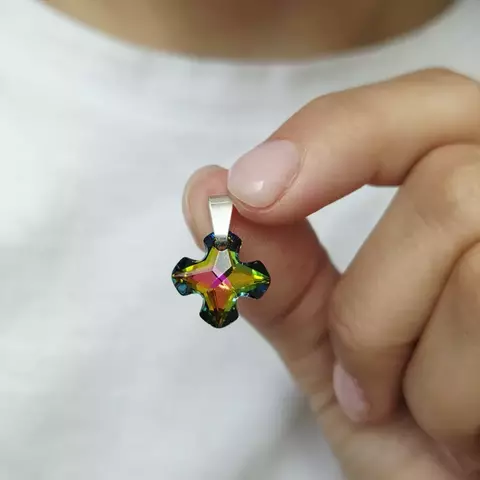 DIJE CRUZ GRIEGA SW VERDE TORNASOL