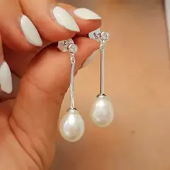 COLGANTE TUBO Y PERLA DE RIO - comprar online