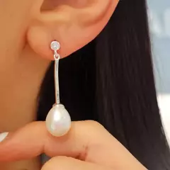 COLGANTE TUBO Y PERLA DE RIO