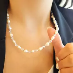CADENA PERLAS Y CRISTAL