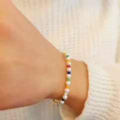 PULSERA DE PERLAS Y CRISTAL DE ROCA