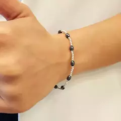 PULSERA ELASTIZADA DE HEMATITE