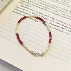 PULSERA DE PERLAS Y CRISTAL DE ROCA - comprar online