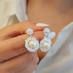 PASANTE COLGANTE CON PERLA Y MICROPAVE - comprar online