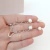 ARO COLGANTE DOBLE DE HILO DE PLATA CON PERLAS 6 MM - comprar online