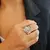 ANILLO EXCLUSIVO PIEDRA PULIDA CITRINO