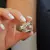 ANILLO EXCLUSIVO PIEDRA PULIDA TOPACIO AZUL - comprar online