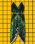 Vestido Lenço Shay - Folhas Preto - comprar online