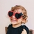 Óculos Infantil - Coração Kitty Vermelho com preto