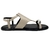 Sandália Rasteira Chantilly Metal Prateado Amalfi - comprar online