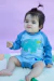 Remera Protección UV Triceratops Celeste - comprar online