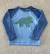 Remera Protección UV Triceratops Celeste