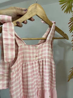 VESTIDO FLORIDO ROSA - Pequeno Príncipe