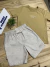 CONJ CAMISETA E BERMUDA EM SARJA LEVE LISTRADA/FENO - comprar online