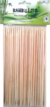 Palito Bambu 15 Cm 4mm Pta Chanfro 50