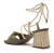 Sandália Feminina Salto Bloco Cetim Corda - My Shoes - comprar online