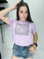 Camiseta Cropped Aéropostale Lilás - 0197