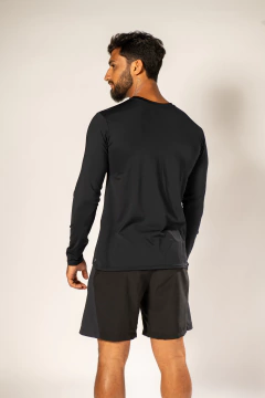 CAMISETA MANGA LONGA UV MASCULINA PRETA - comprar online