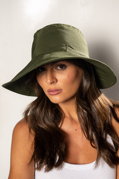 CHAPEU COM PROTEÇÃO UV ESMERALDA REGULÁVEL VERDE MUSGO na internet