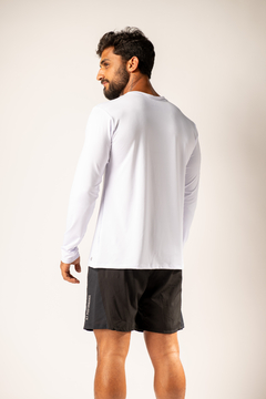 CAMISETA UV MASCULINA MANGA LONGA BRANCA na internet